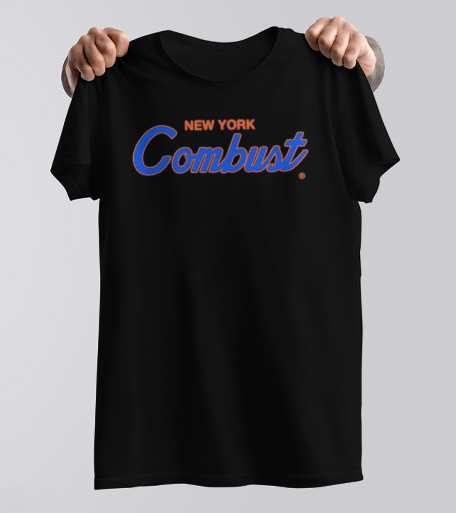 New York Combust Knicks Blue And Orange T-Shirt
