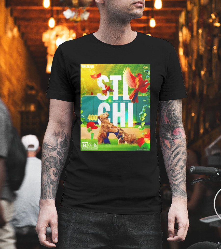 STL CHI St Louis Cardinals Vs Chicago Cubs 400 Stadium Rivalry 9 25 31 T-Shirt