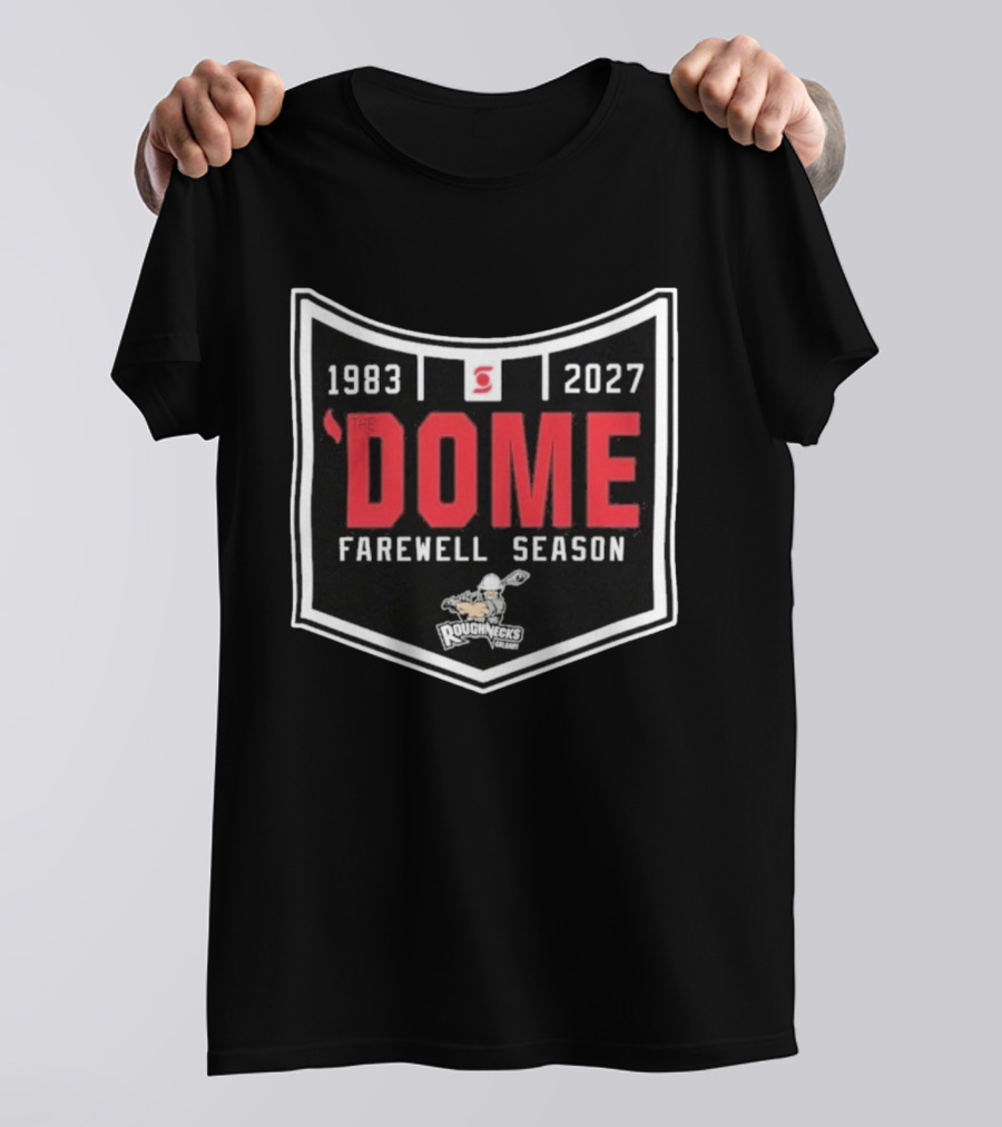 1983 2027 The Dome Farewell Season Calgary Roughnecks NLL T-Shirt