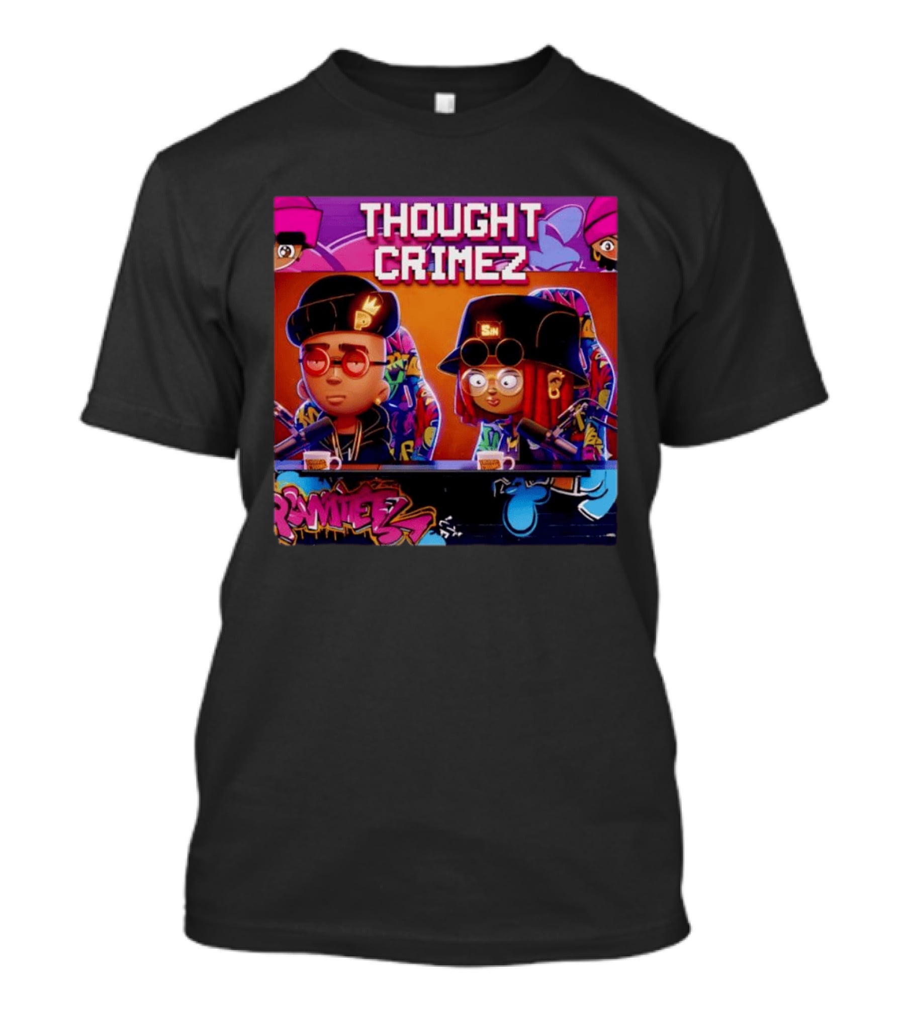 Thought Crimez Ramitez MP SIN Podcast T-Shirt