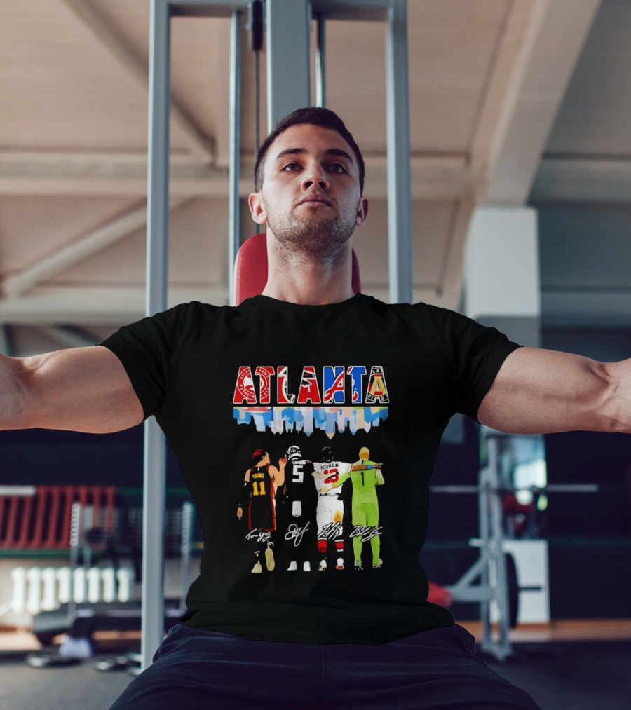 Atlanta Sports Trae Young Ronald Acuña Jr Hawks Falcons Braves United FC NBA MLB MLS T-Shirt