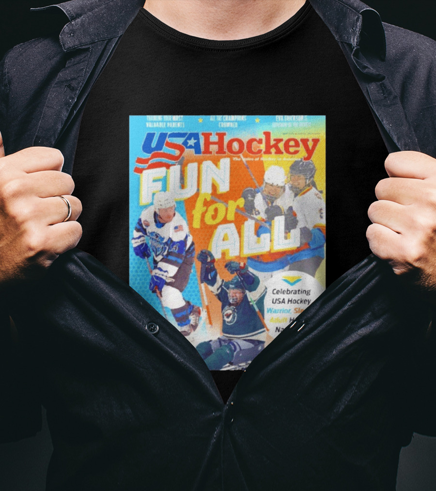 USA Hockey Fun For All Celebrating Warrior Sled And Adult Hockey Nationals T-Shirt