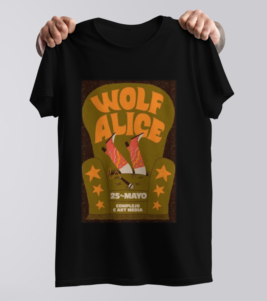 Wolf Alice Complejo C Art Media 25 De Mayo 2026 T-Shirt