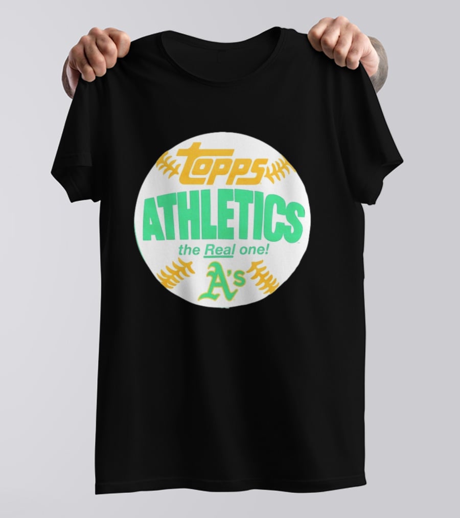 Topps Athletics The Real One A's Baseball T-Shirt