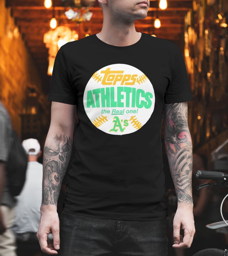 Topps Athletics The Real One A's Baseball T-Shirt