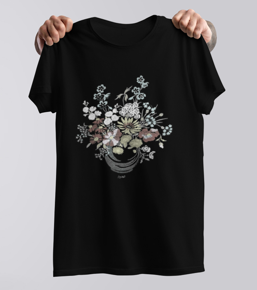 Bouquet Flowers Pastel Floral Arrangement Botanical Garden T-Shirt