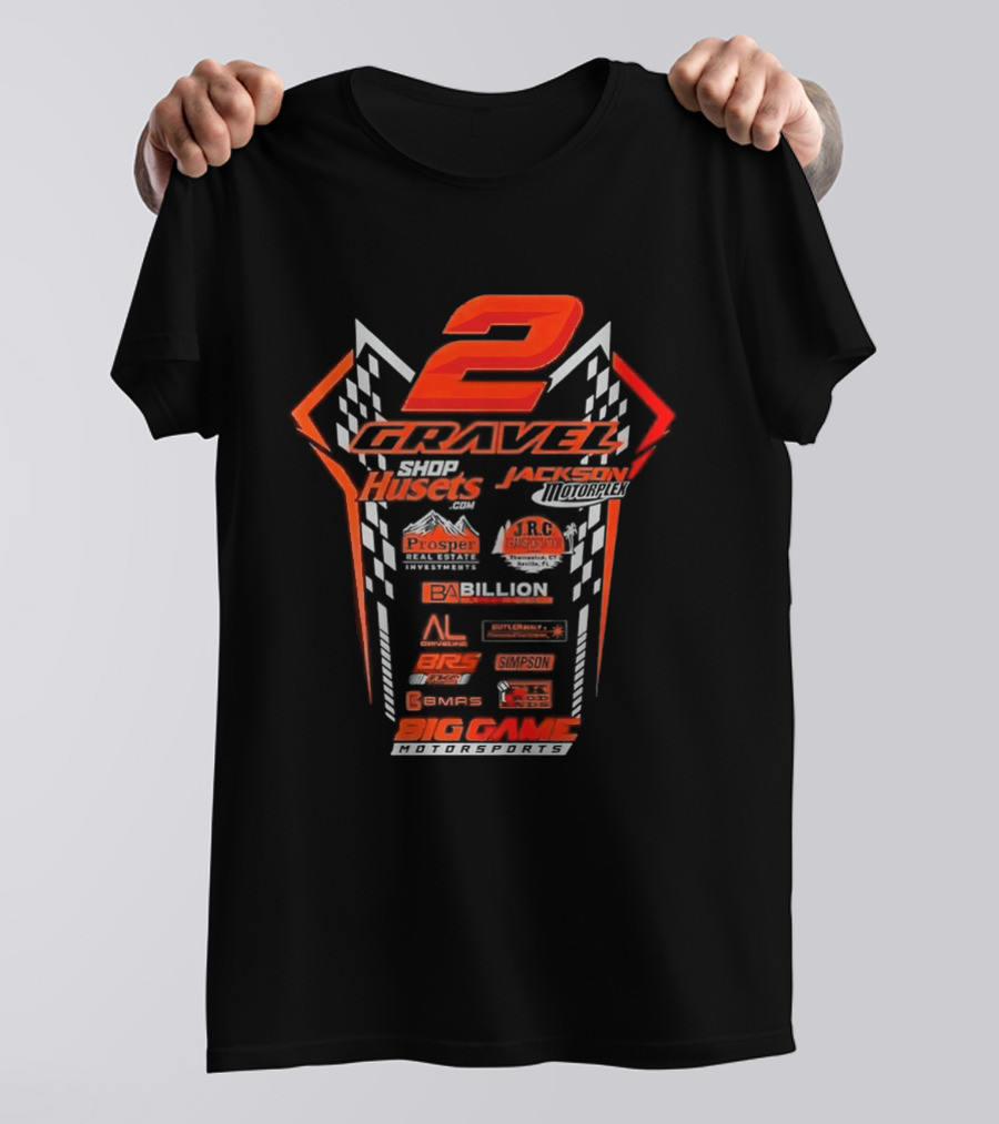 2 Gravel BBR Huset's JRC Billion Big Game Motorsports T-Shirt