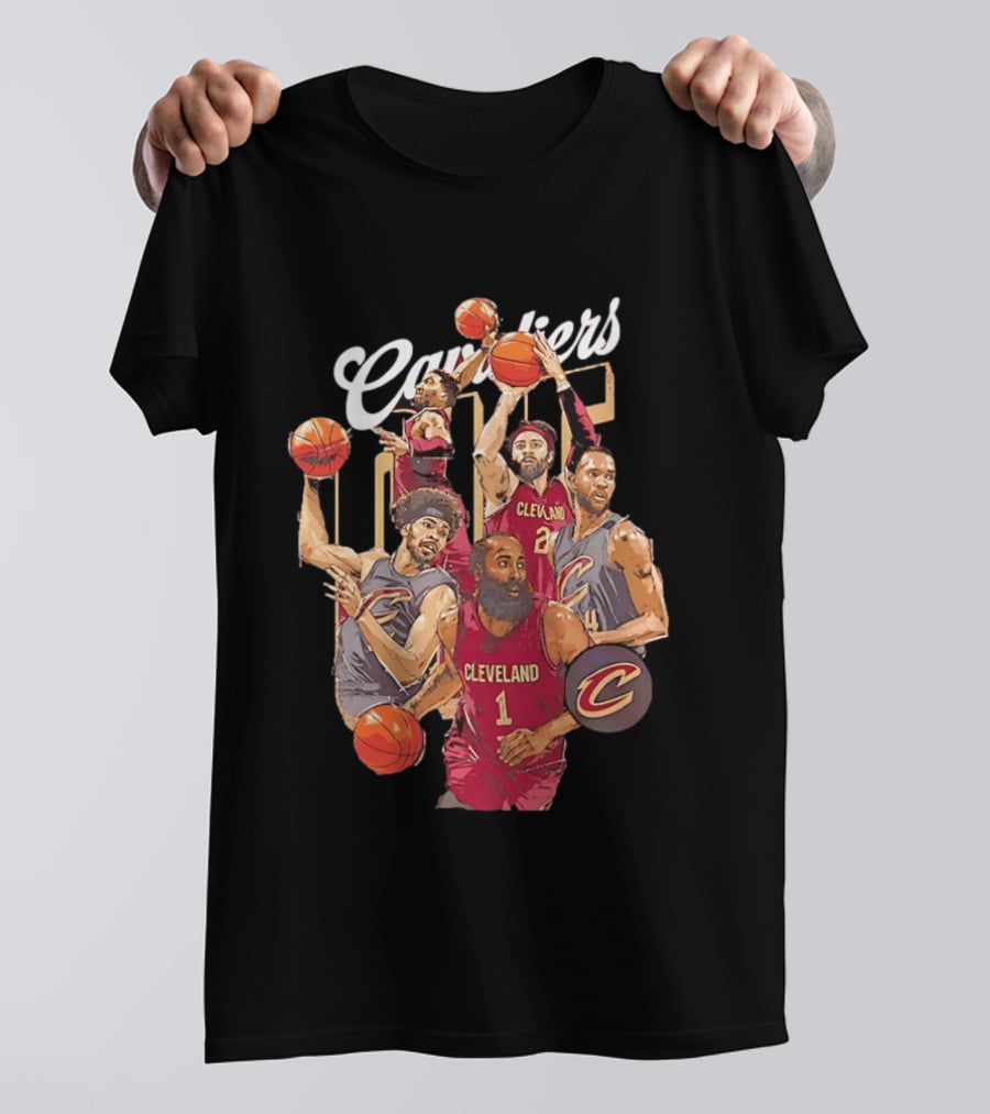 Cleveland Cavaliers James Harden Darius Garland Donovan Mitchell Basketball Players T-Shirt