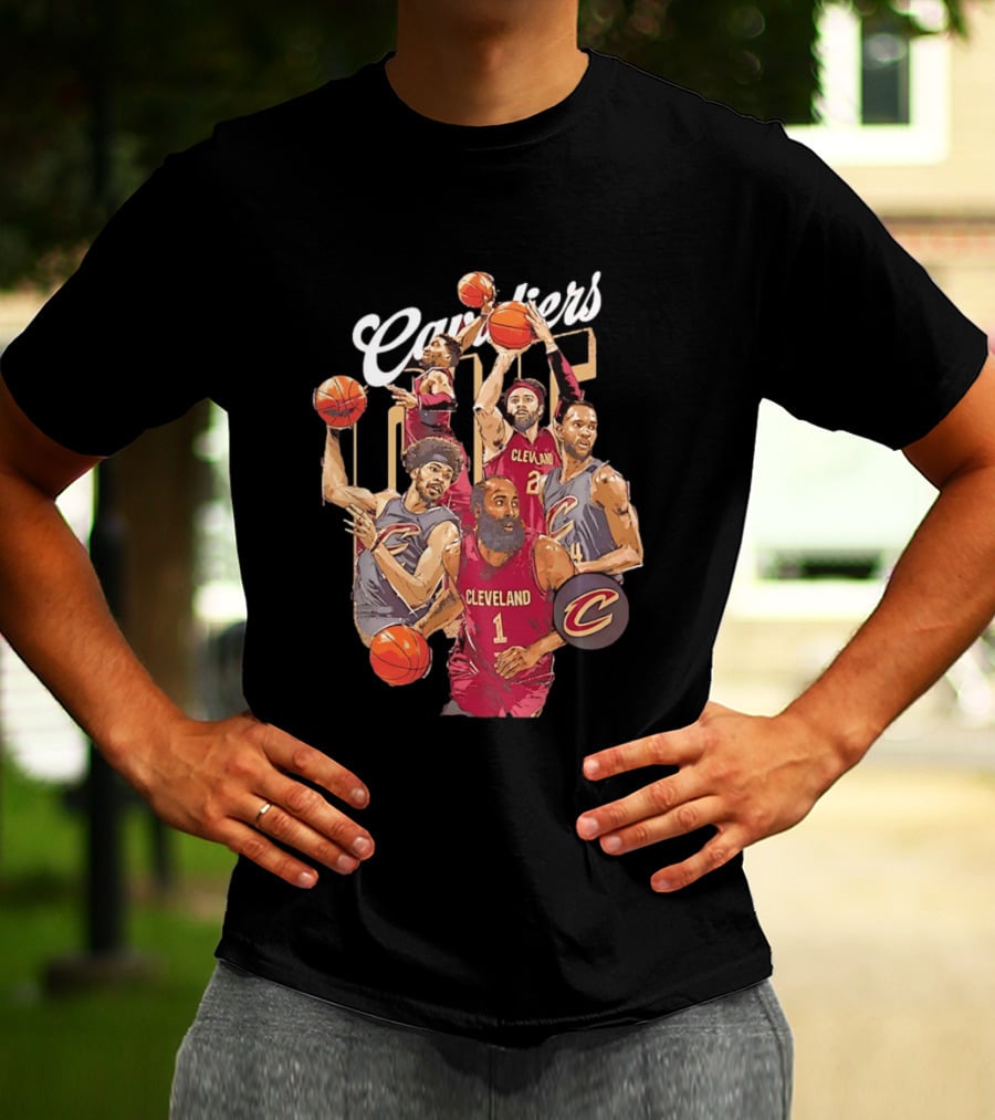 Cleveland Cavaliers James Harden Darius Garland Donovan Mitchell Basketball Players T-Shirt