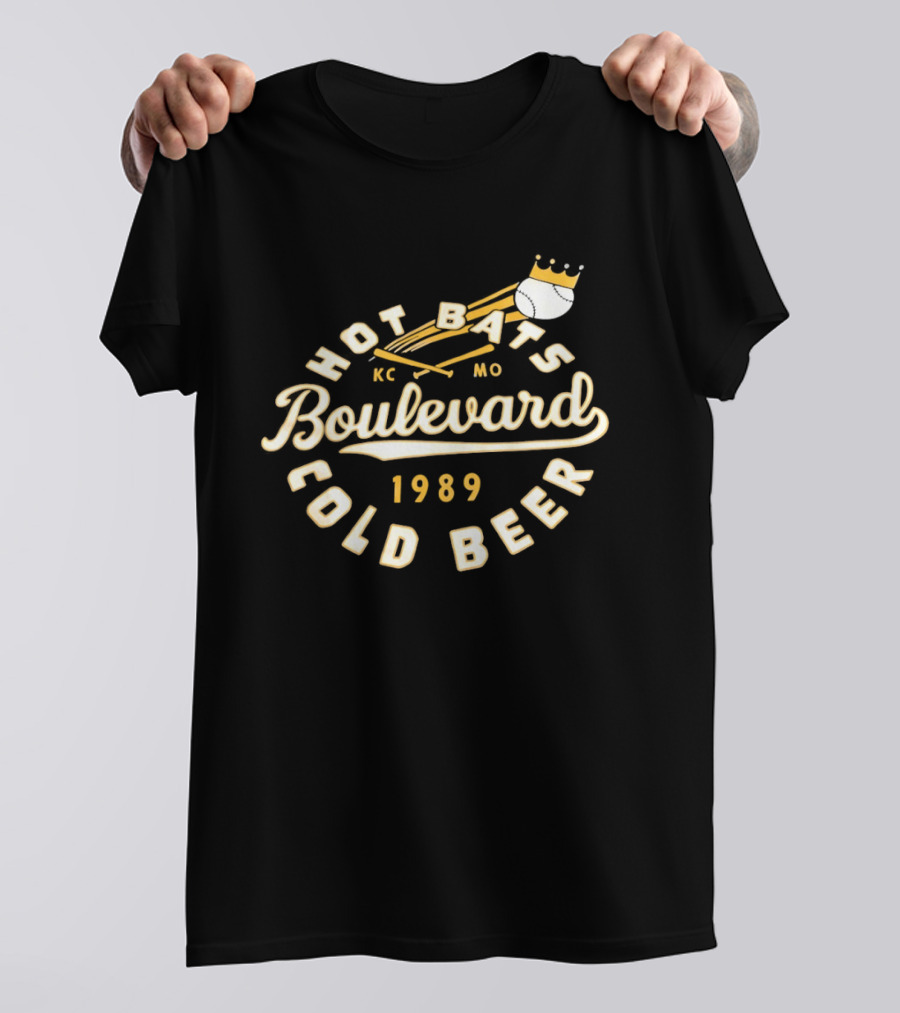 Kansas City Royals Boulevard Hot Bats KC MO Cold Beer 1989 T-Shirt