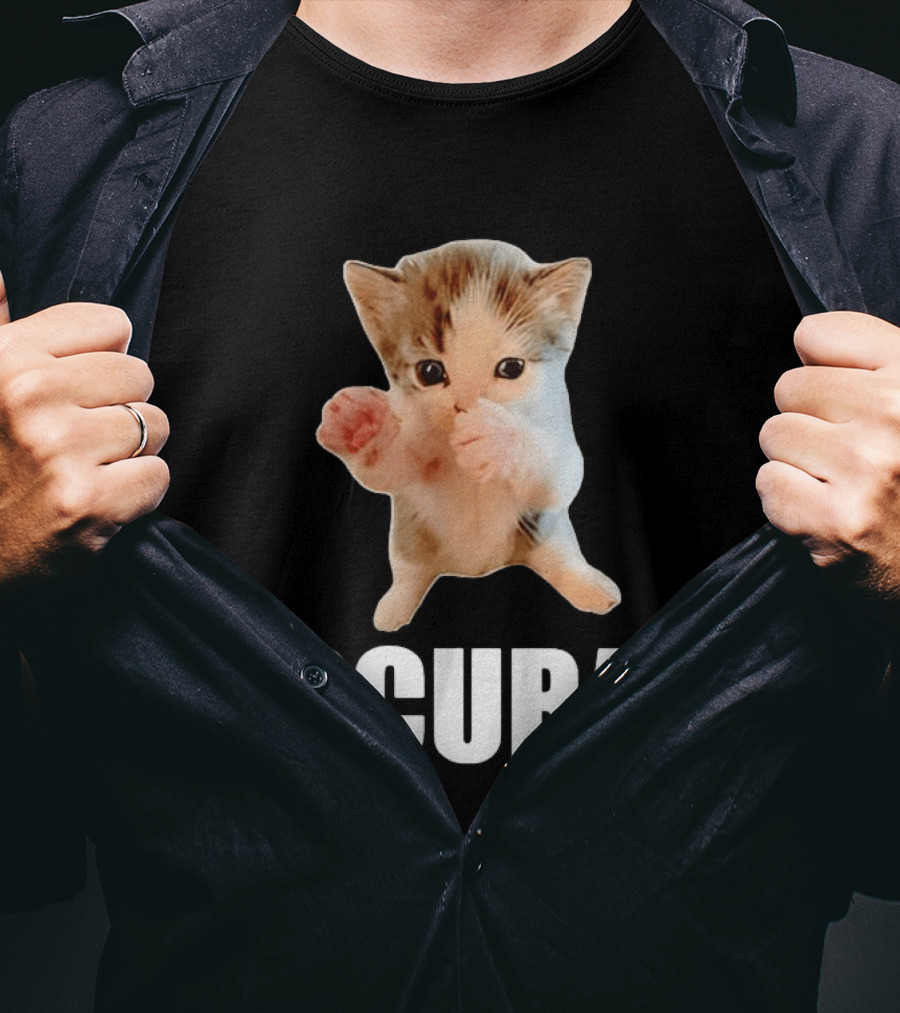 Kitten Cat Feline Pet Animal Martial Arts Scuba Meme Warrior Defender T-Shirt