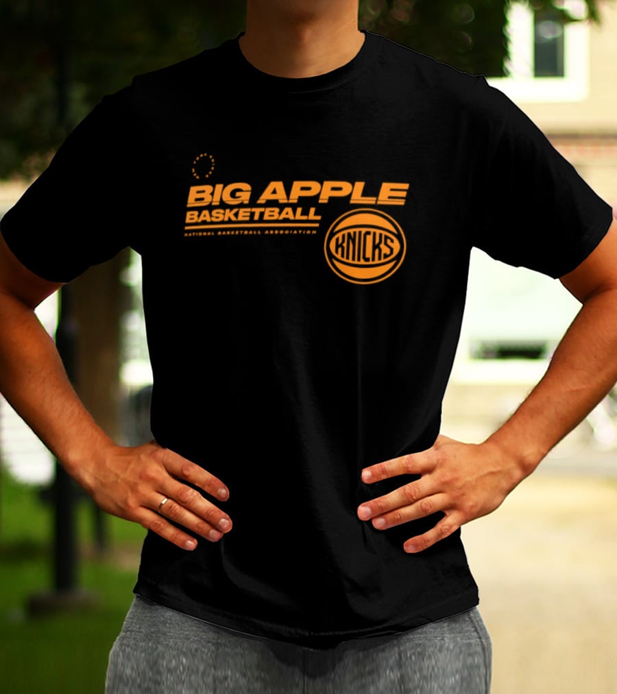 Big Apple Basketball New York Knicks National Basketball Association T-Shirt