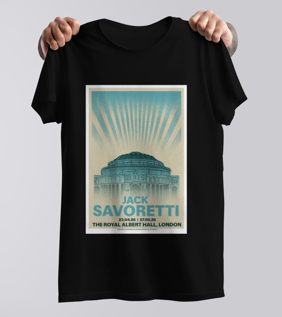 Jack Savoretti The Royal Albert Hall London Tour 23.04.26 27.05.26 T-Shirt