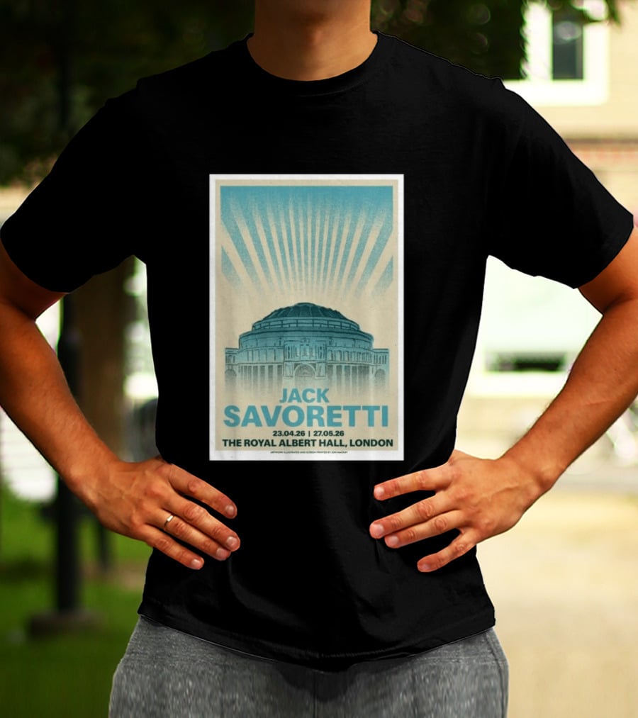 Jack Savoretti The Royal Albert Hall London Tour 23.04.26 27.05.26 T-Shirt