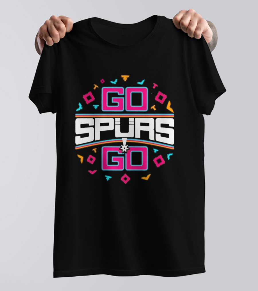 Go Spurs Go San Antonio Spurs NBA Team Spirit Celebration T-Shirt