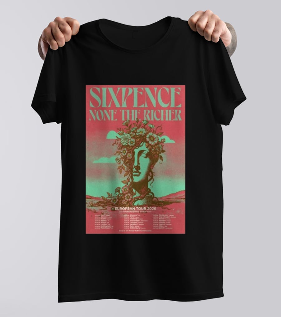 Sixpence None The Richer European Tour 2026 London Frankfurt Paris Dates T-Shirt