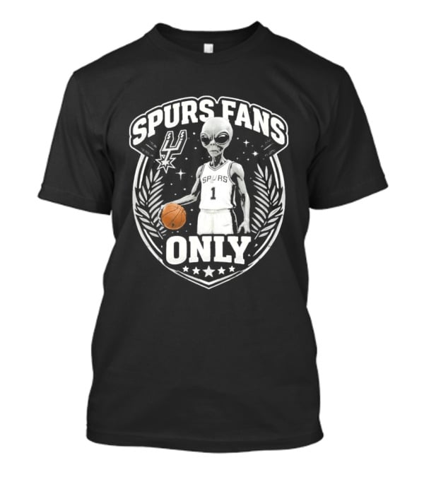 Spurs Fans Only Alien Basketball San Antonio 2026 T-Shirt