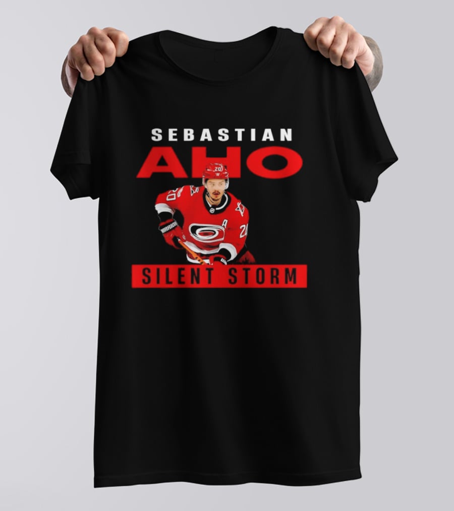 Sebastian Aho Carolina Hurricanes Silent Storm NHL T-Shirt