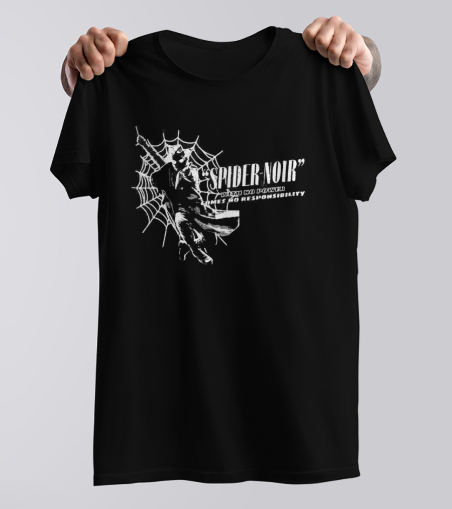 Original Spider Noir No Power No Responsibility Web T-Shirt