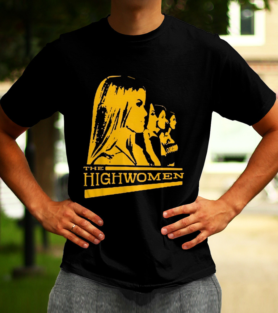 The Highwomen 2026 Group Profile Logo In Bold Yellow T-Shirt
