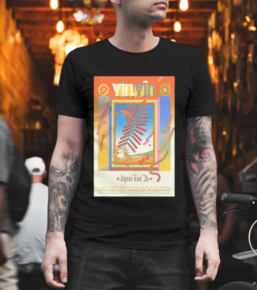 Yin Yin Japan Tour 26 Club Quattro Osaka Nagoya Q East Tokyo T-Shirt
