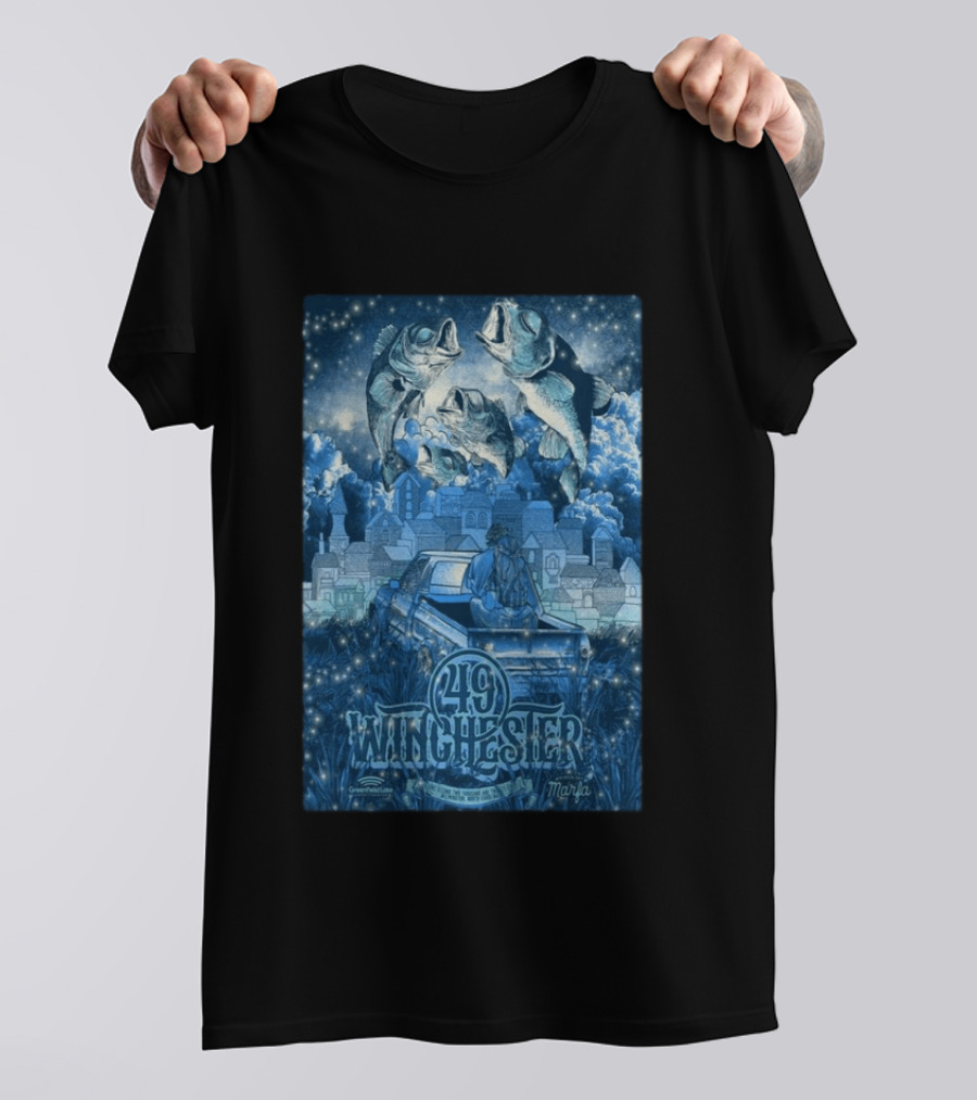 49 Winchester Concert June 02 2026 Wilmington NC Marfa T-Shirt