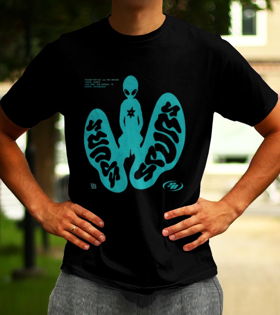 Alien Victor Wembanyama San Antonio Spurs Basketball UFO Subject Aka The Invader 2026 T-Shirt