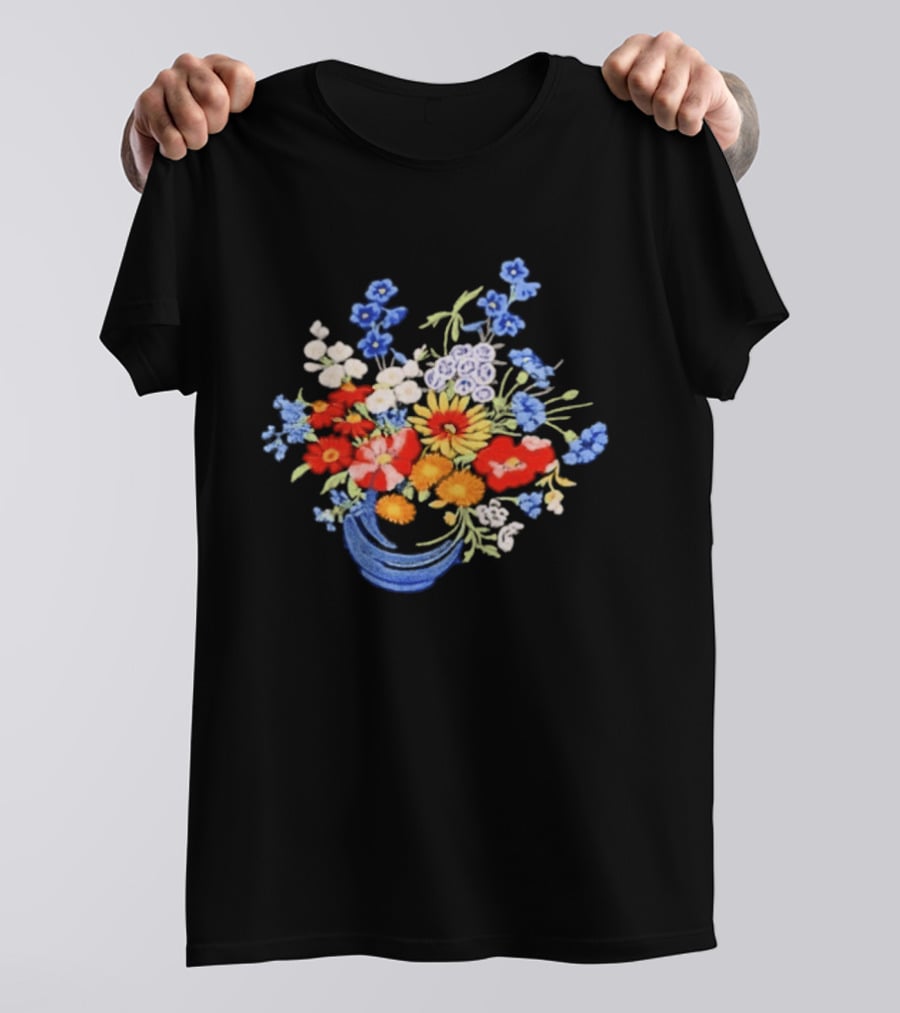 Floral Garden Vibrant Watercolor Bouquet T-Shirt