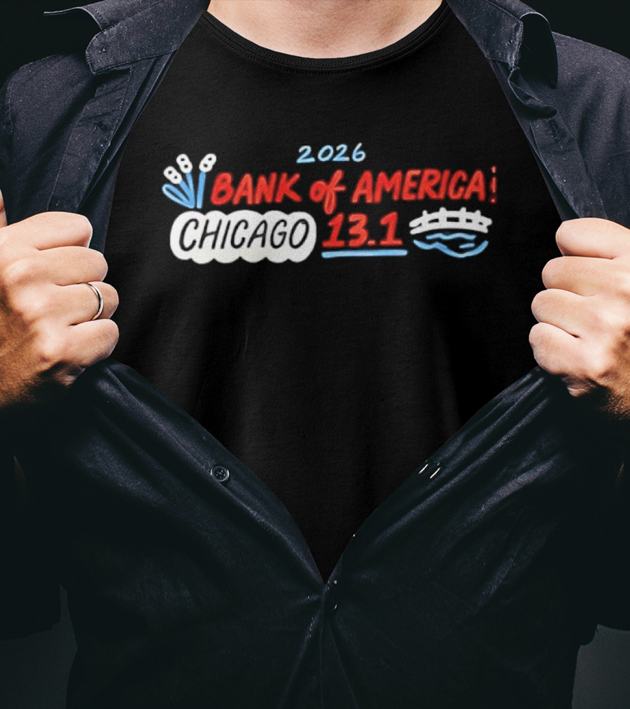 2026 Bank Of America Chicago 13.1 Bridge Cat Tails Athletic T-Shirt