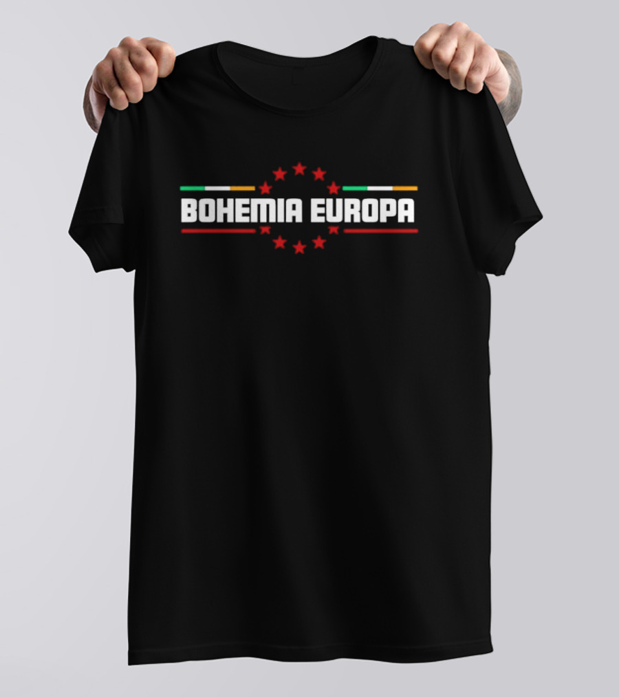 Bohemia Europa Star Circle With Tricolor Bars T-Shirt