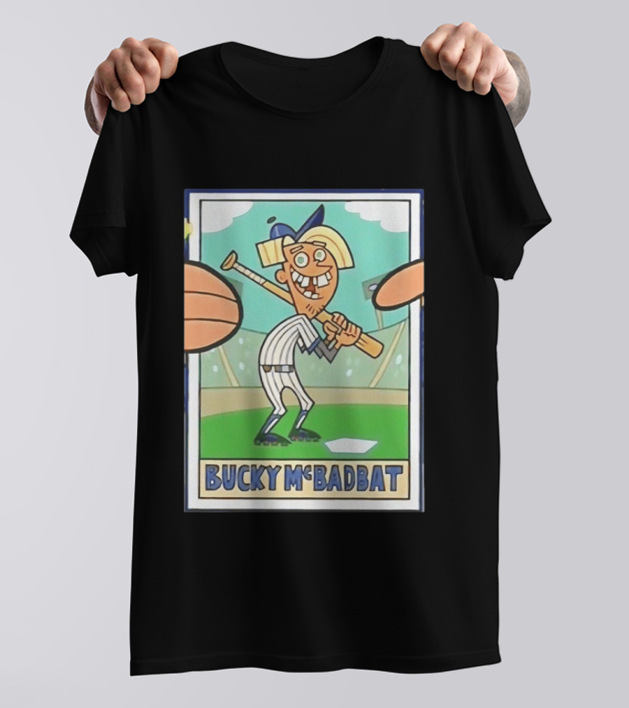 Bucky McBadbat Baseball Card The Fairly OddParents Trading Cards T-Shirt