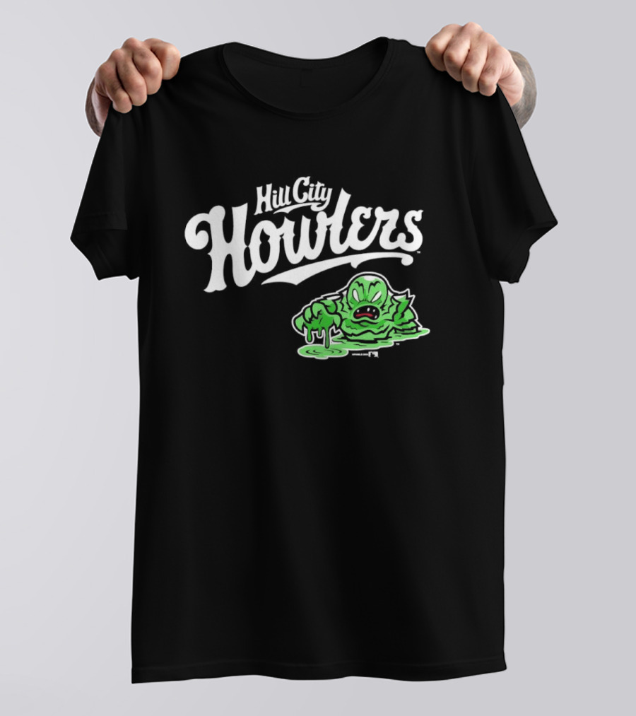 Hill City Howlers Swamp Monster Green Creature T-Shirt