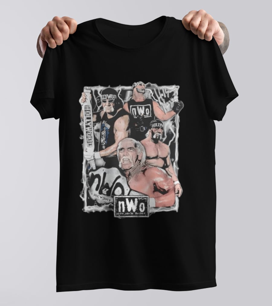Hollywood Hulk Hogan Scott Hall Kevin Nash NWo New World Order Retro Wrestlers T-Shirt