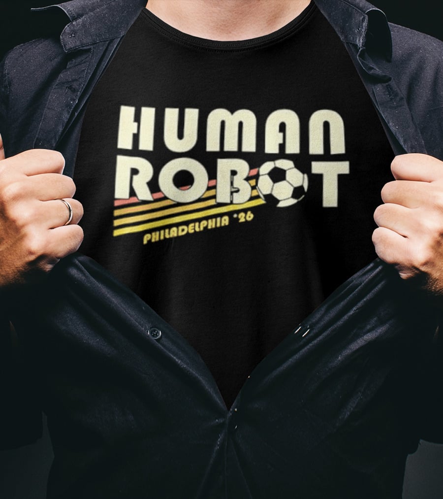 Human Robot Philadelphia 26 Soccer T-Shirt