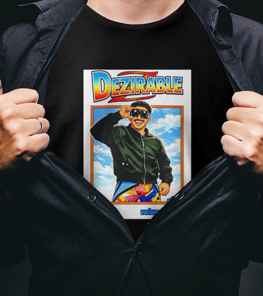 Dezirable Volume 1 Manga Cover Retro Style Sunglasses Colorful T-Shirt