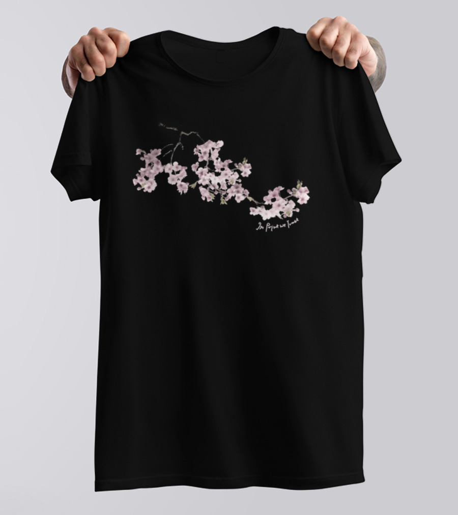 In We Trust Cherry Blossom Sakura Aesthetic T-Shirt