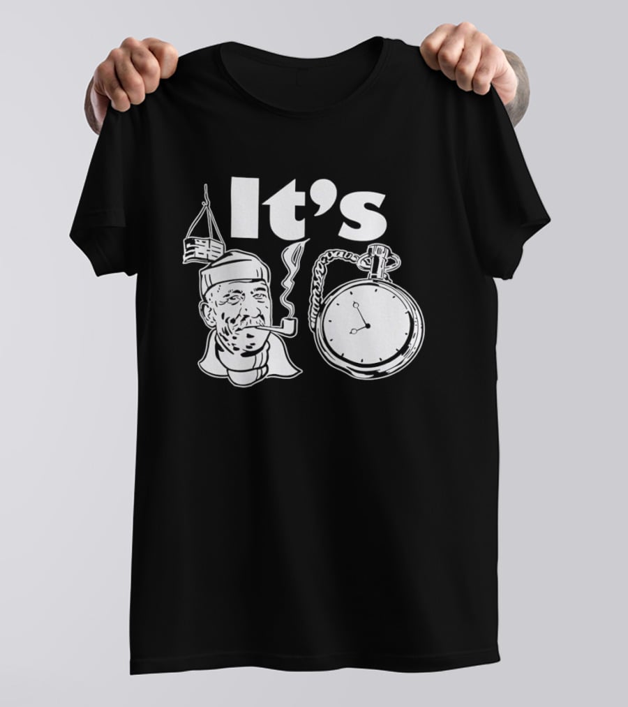 Popeye Crane Hook Time Smoking Pipe T-Shirt