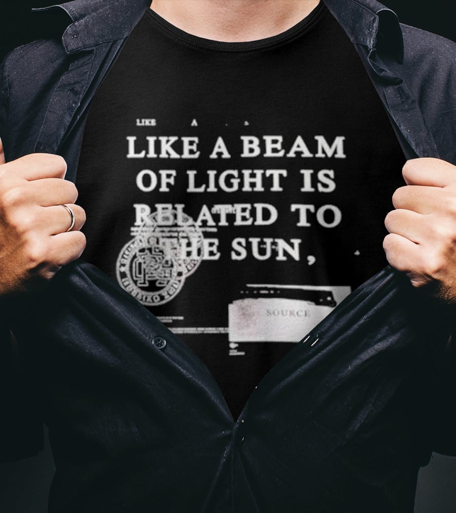 Kyrie Irving Like A Beam Of Light Is Related To The Sun Cosmic Court Vision T-Shirt