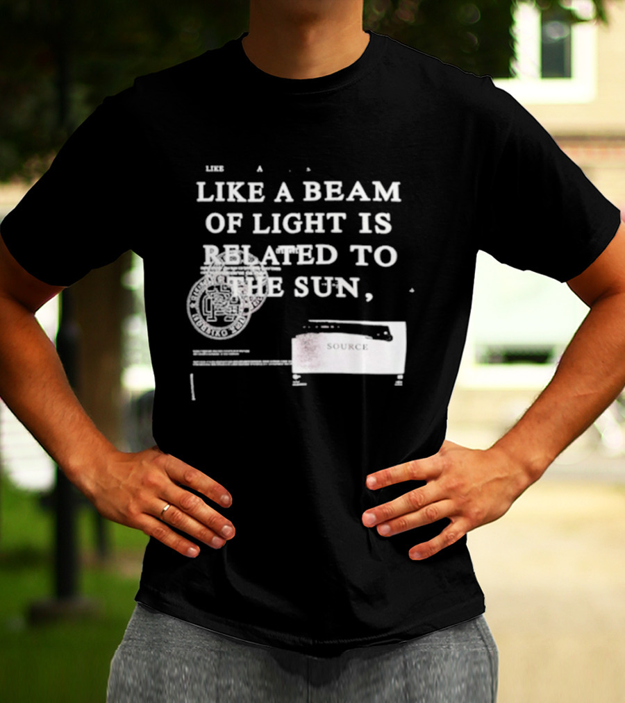 Kyrie Irving Like A Beam Of Light Is Related To The Sun Cosmic Court Vision T-Shirt