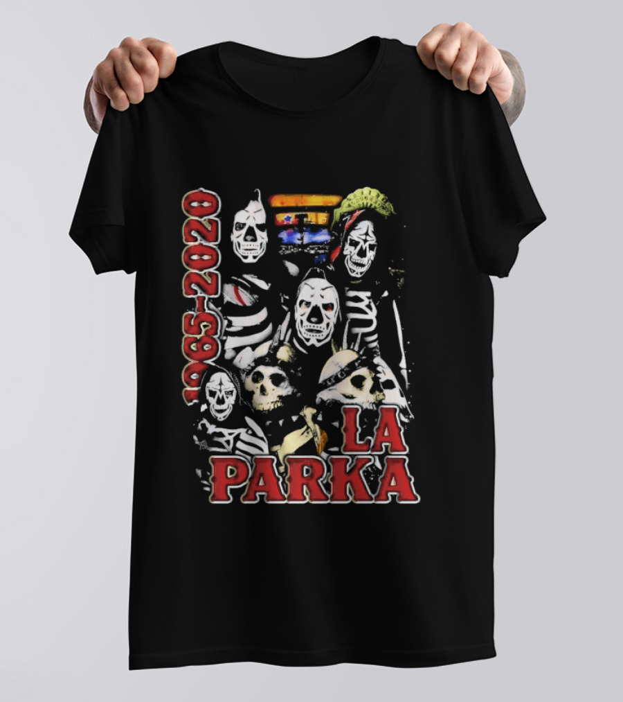 La Parka 1965 2020 Lucha Libre AAA Wrestling Skeleton Warriors T-Shirt