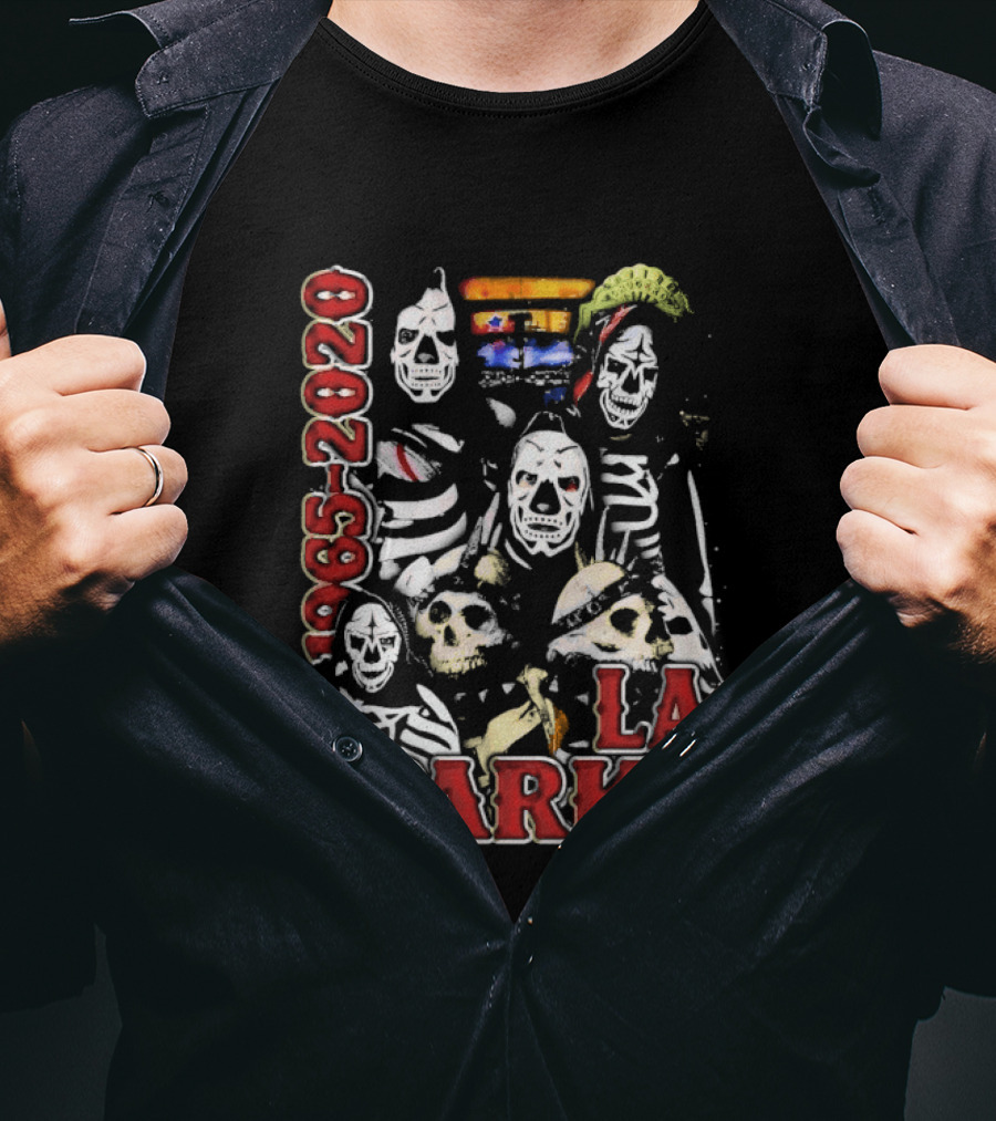 La Parka 1965 2020 Lucha Libre AAA Wrestling Skeleton Warriors T-Shirt