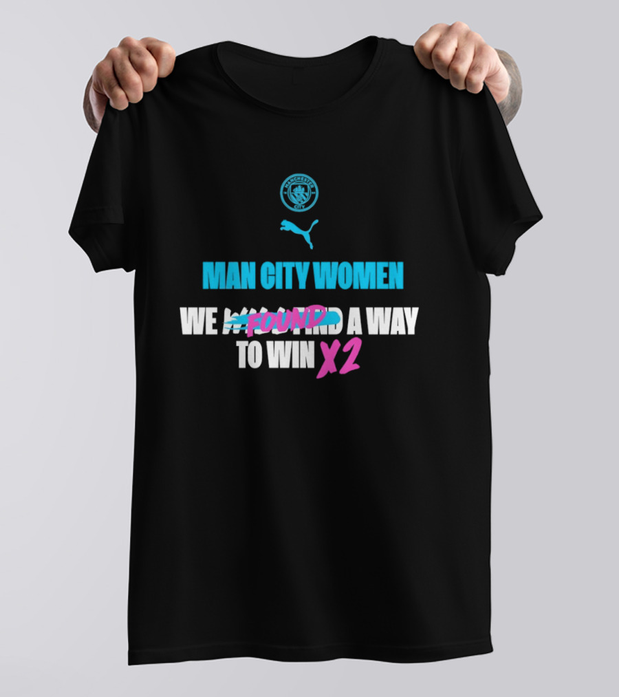Man City Women We Found A Way To Win X2 Puma T-Shirt