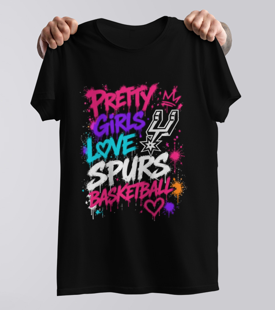 Pretty Girls Love Spurs Basketball San Antonio Spurs T-Shirt