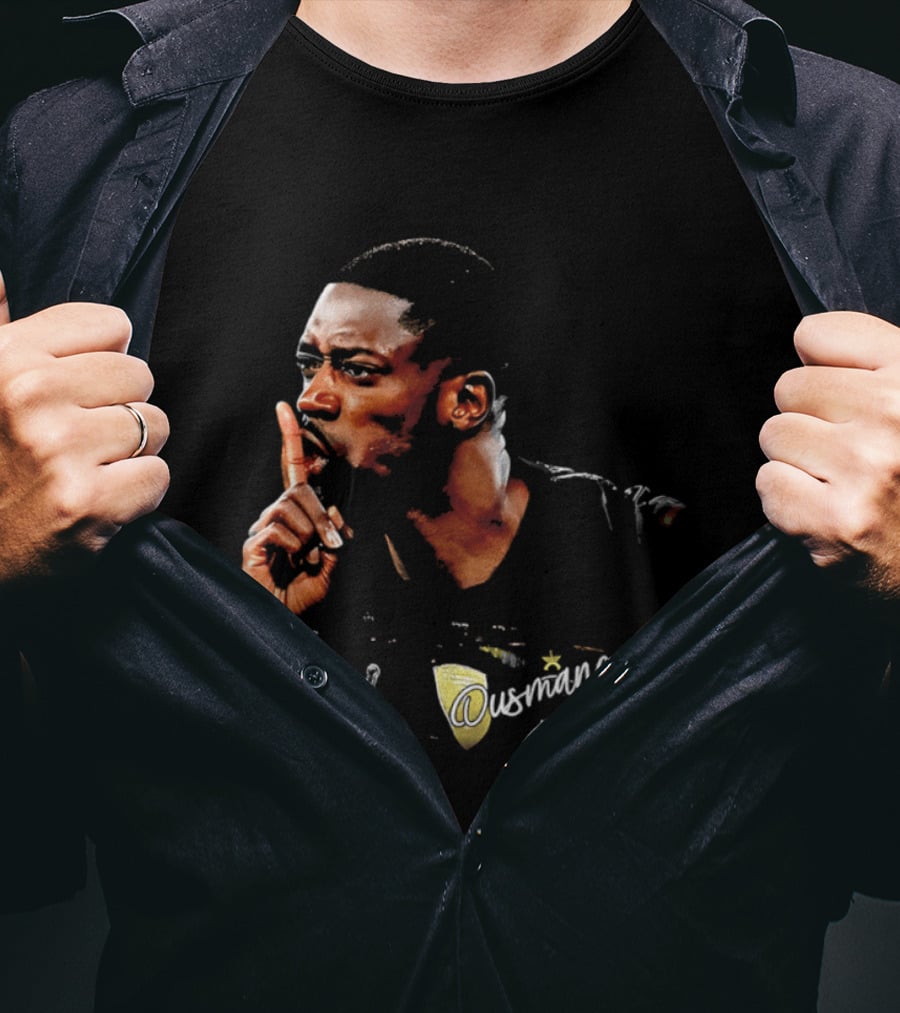 Ousmane Dembele Shhh Gesture PSG Soccer Star T-Shirt