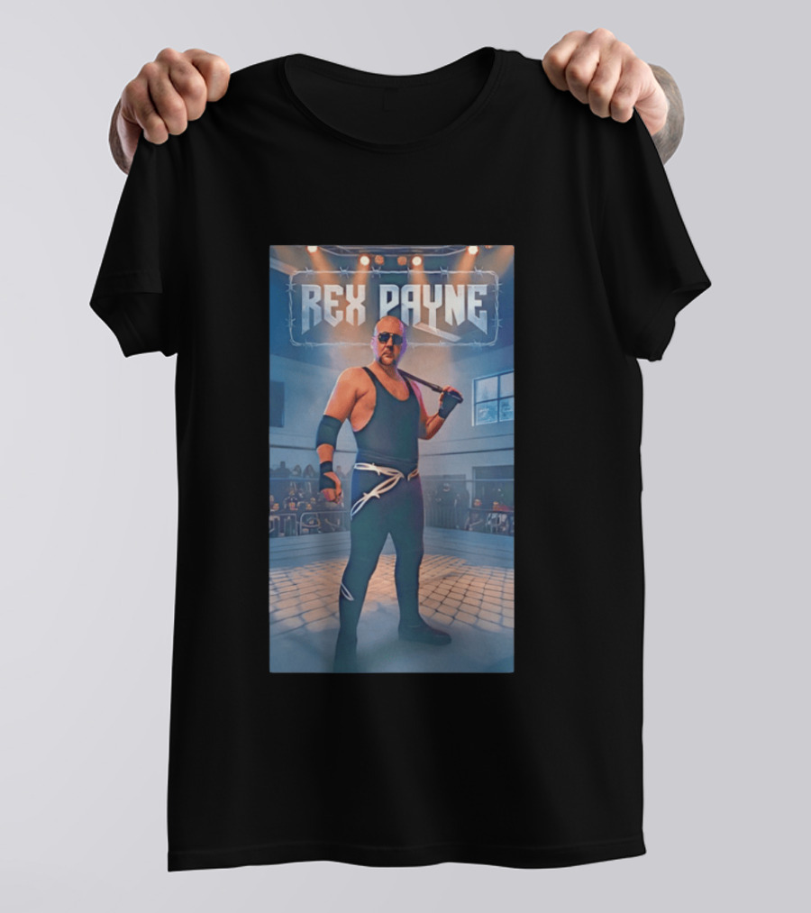 Rex Payne MMA Fighter In Arena With Intense Spotlight And Audience T-Shirt