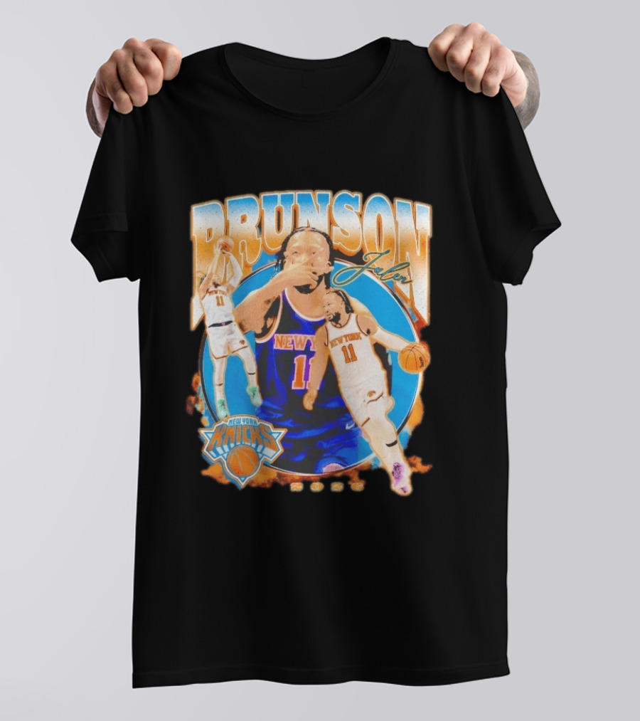 New York Knicks Jalen Brunson 2026 Basketball Player NBA Sports Memorabilia T-Shirt