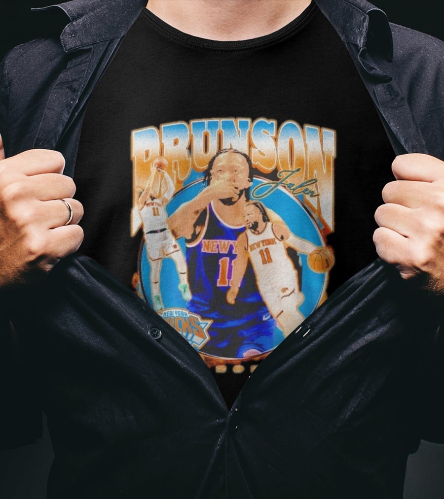 New York Knicks Jalen Brunson 2026 Basketball Player NBA Sports Memorabilia T-Shirt