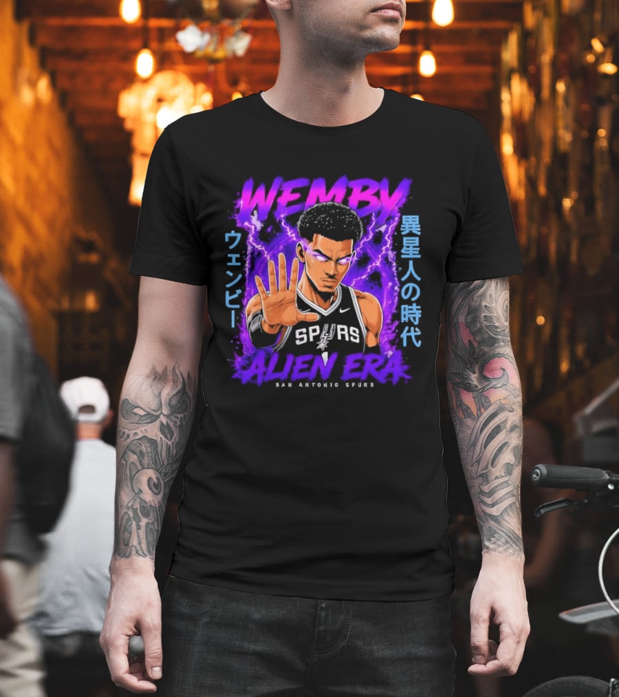 San Antonio Spurs Wemby Wembanyama Alien Era Iseijin No Jidai T-Shirt
