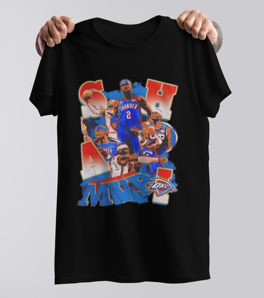 Oklahoma City Thunder Shai Gilgeous Alexander MVP Basketball NBA OKC T-Shirt