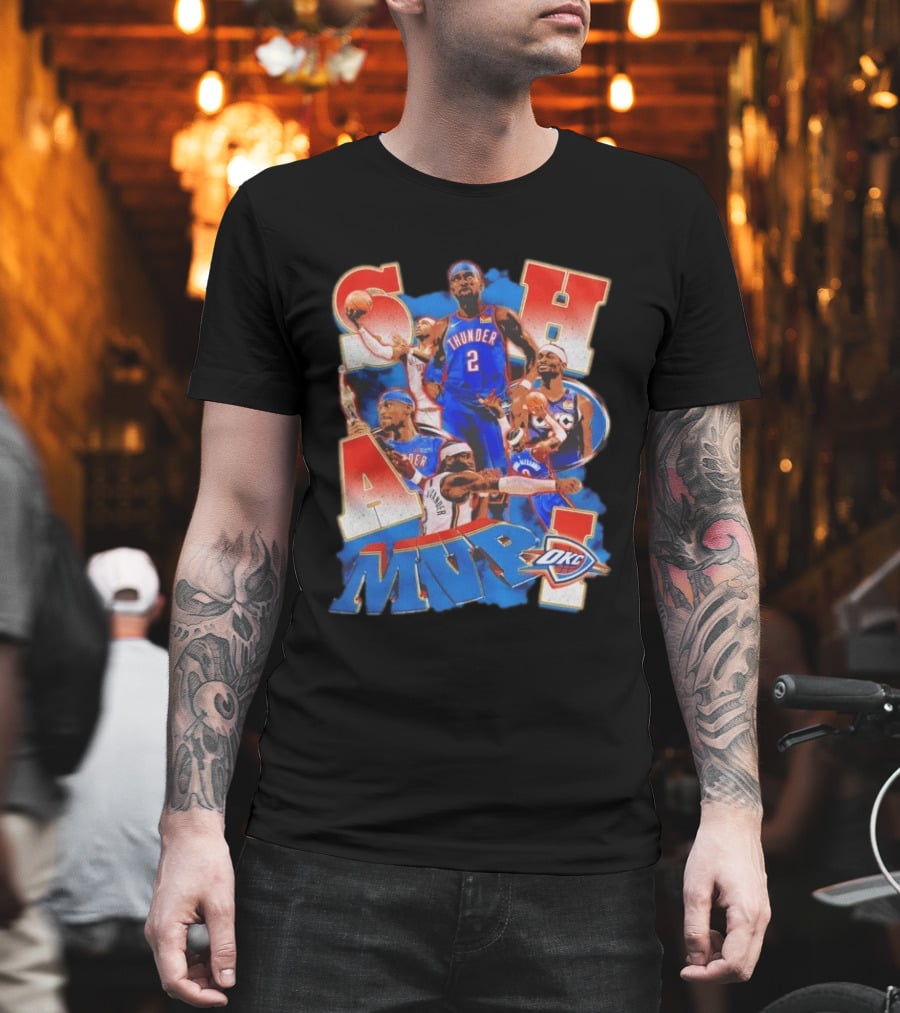 Oklahoma City Thunder Shai Gilgeous Alexander MVP Basketball NBA OKC T-Shirt